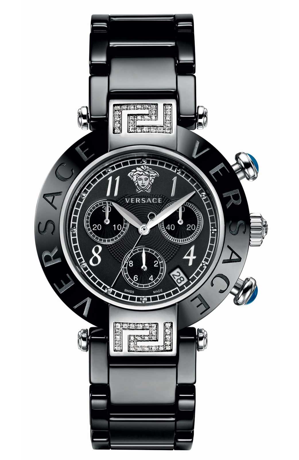 Versace QUARTZ watch 5040D BLACK CERAMIC BRACELET
